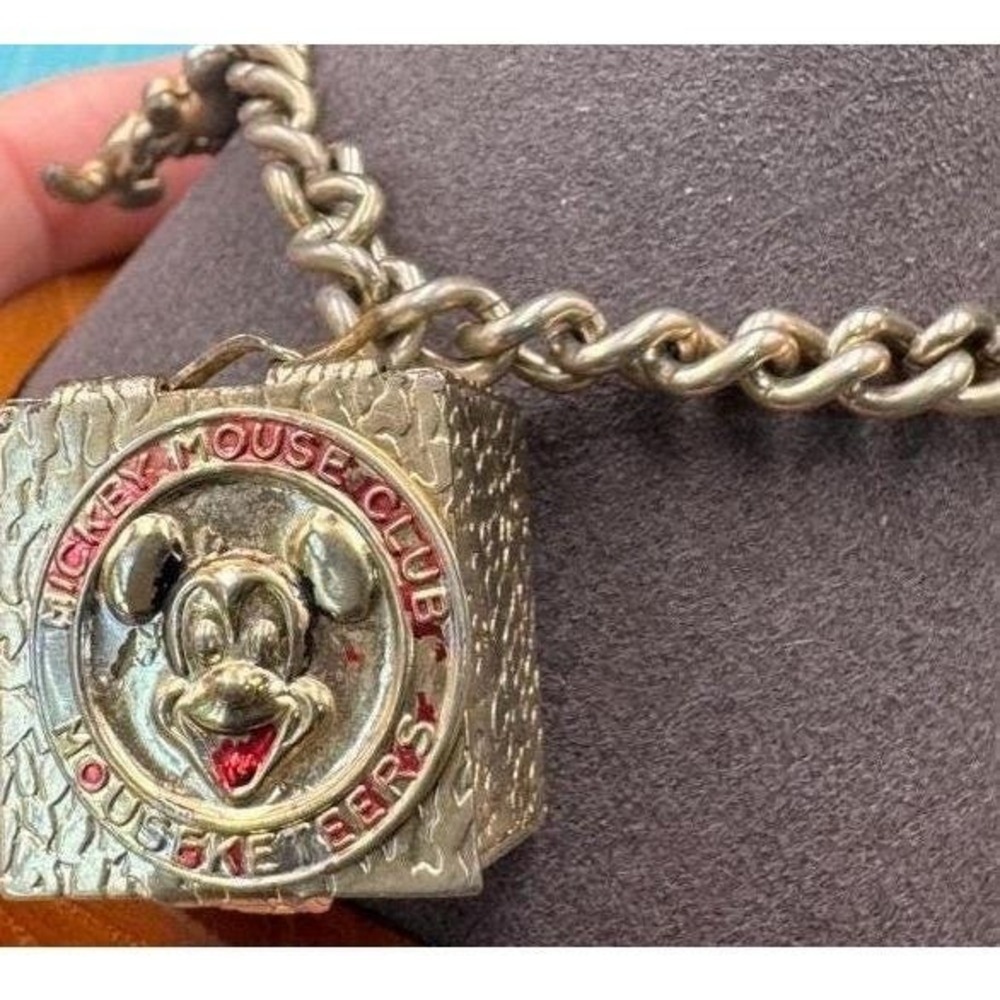 Rare Disney Jiminy Cricket Jack In Box Charm Bracelet Mickey Mouse Club 6.5"